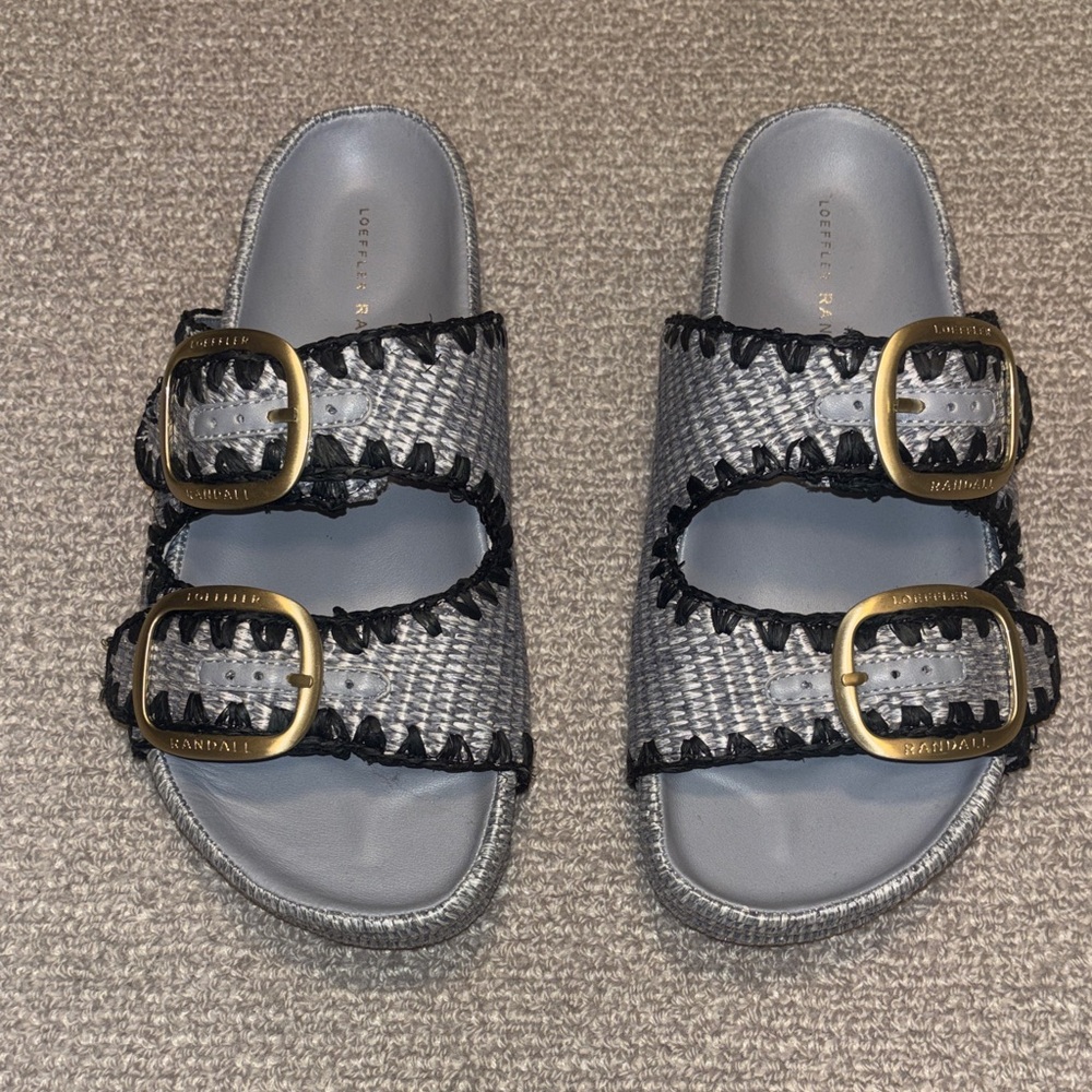 Loeffler Randall Womans Theo Two Band Sandal